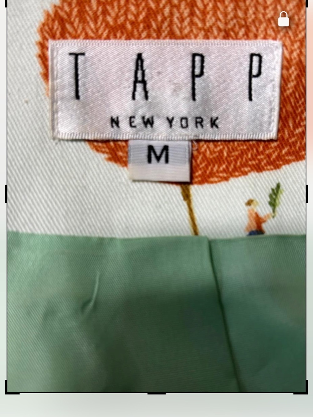 Light Green Tree-Print Zip Front Jacket -  Tapp New York - Picture 5 of 7